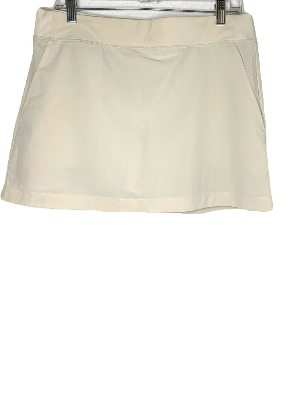 Athleta Women’s Size 12 Cream Skort Tennis Golf Pickleball Sporty Athletic